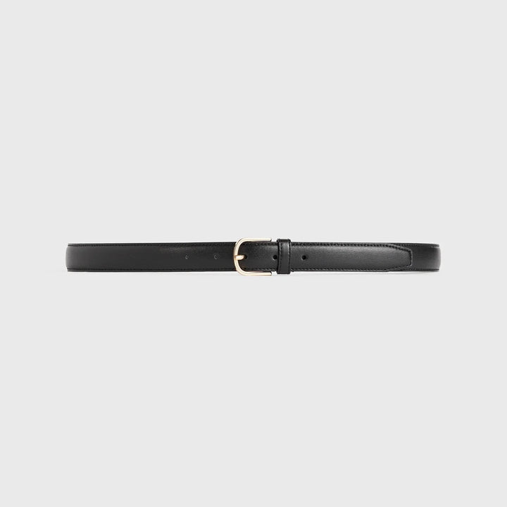 TOTEME - Slim leather trouser belt black