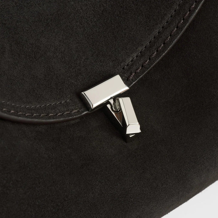 TOTEME - T-Lock clutch espresso