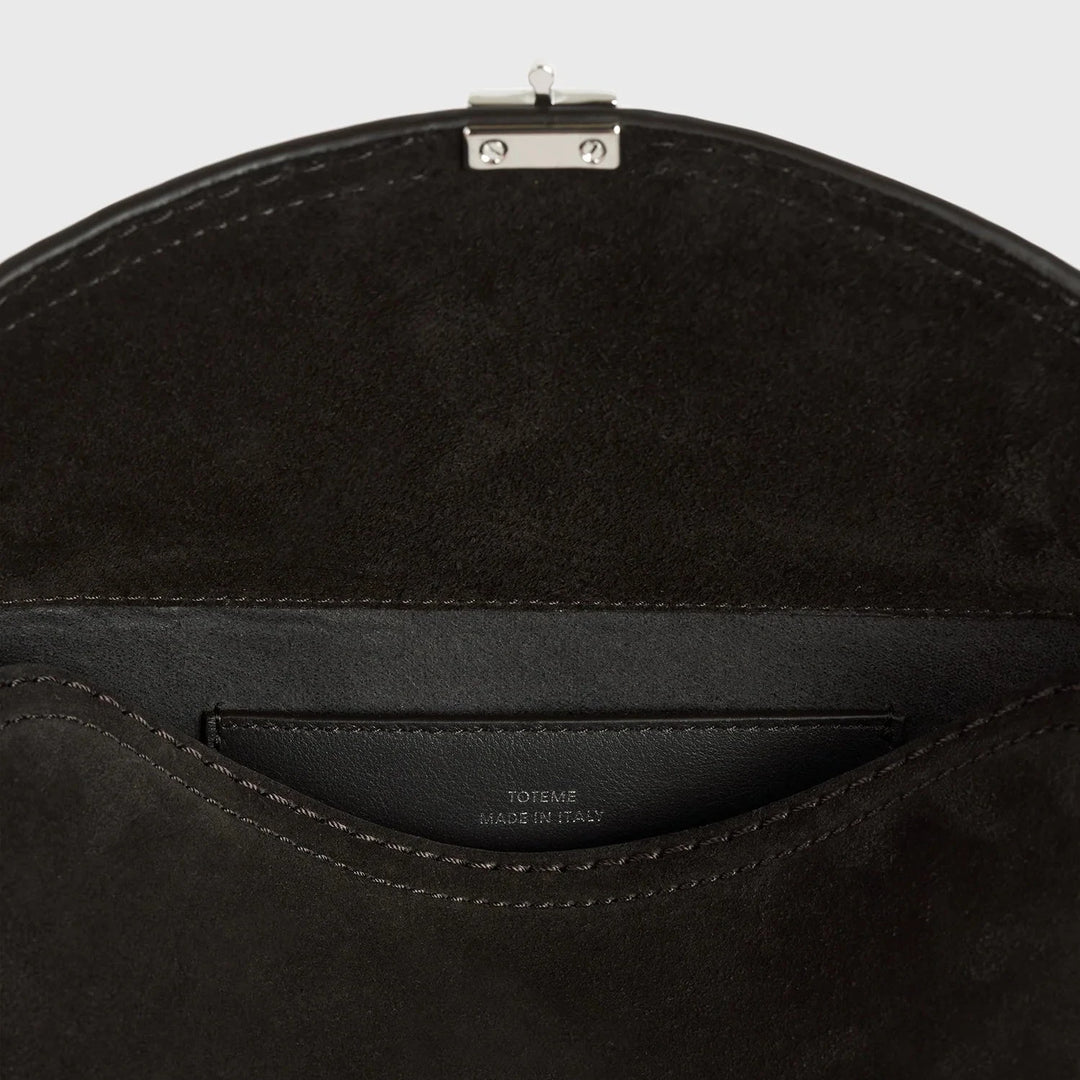 TOTEME - T-Lock clutch espresso