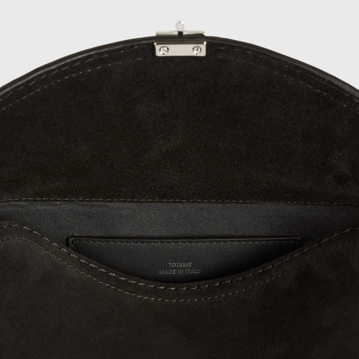 TOTEME - T-Lock clutch espresso