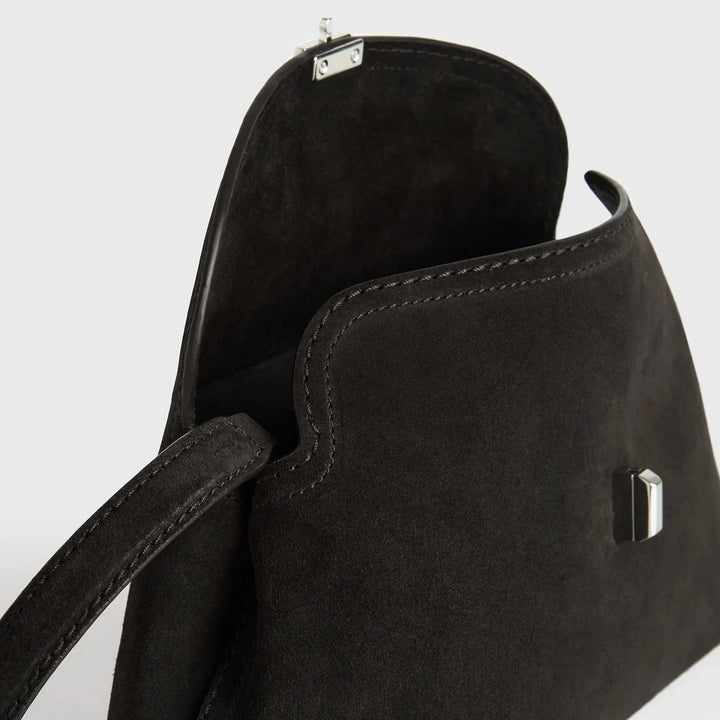 TOTEME - T-Lock clutch espresso