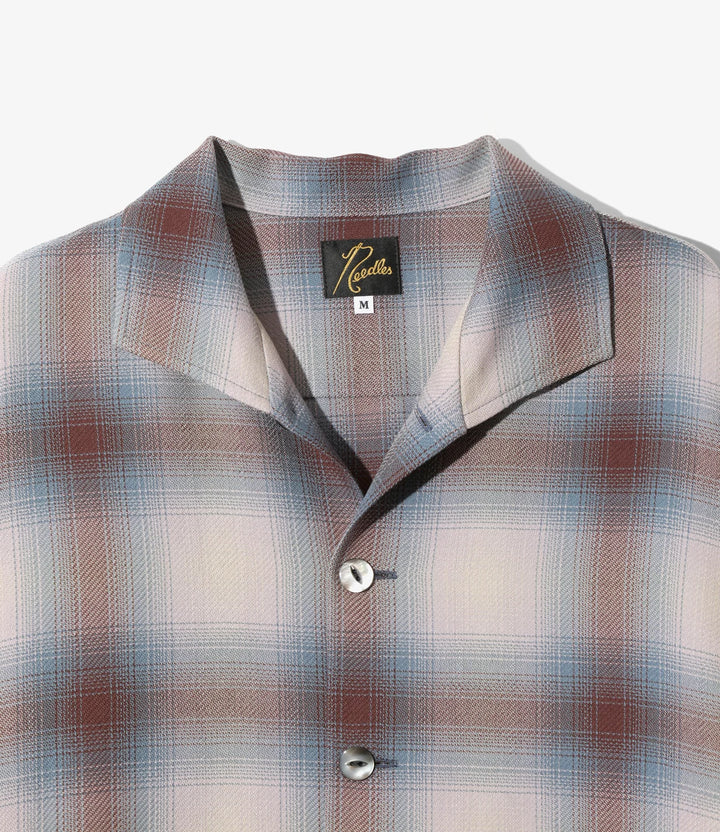 Windsor Collar Uncon Shirt - W/R Ombre Plaid