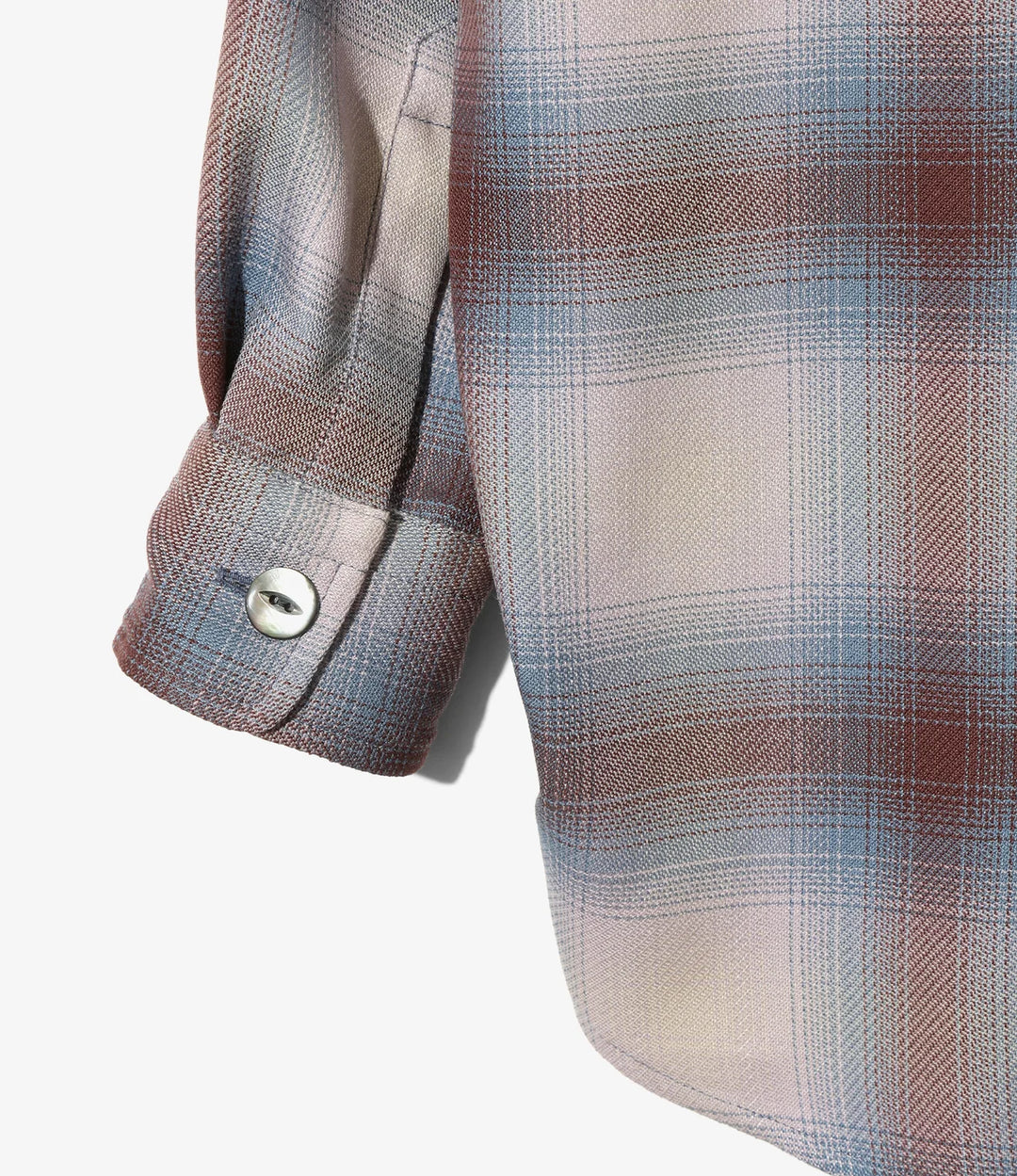 Windsor Collar Uncon Shirt - W/R Ombre Plaid