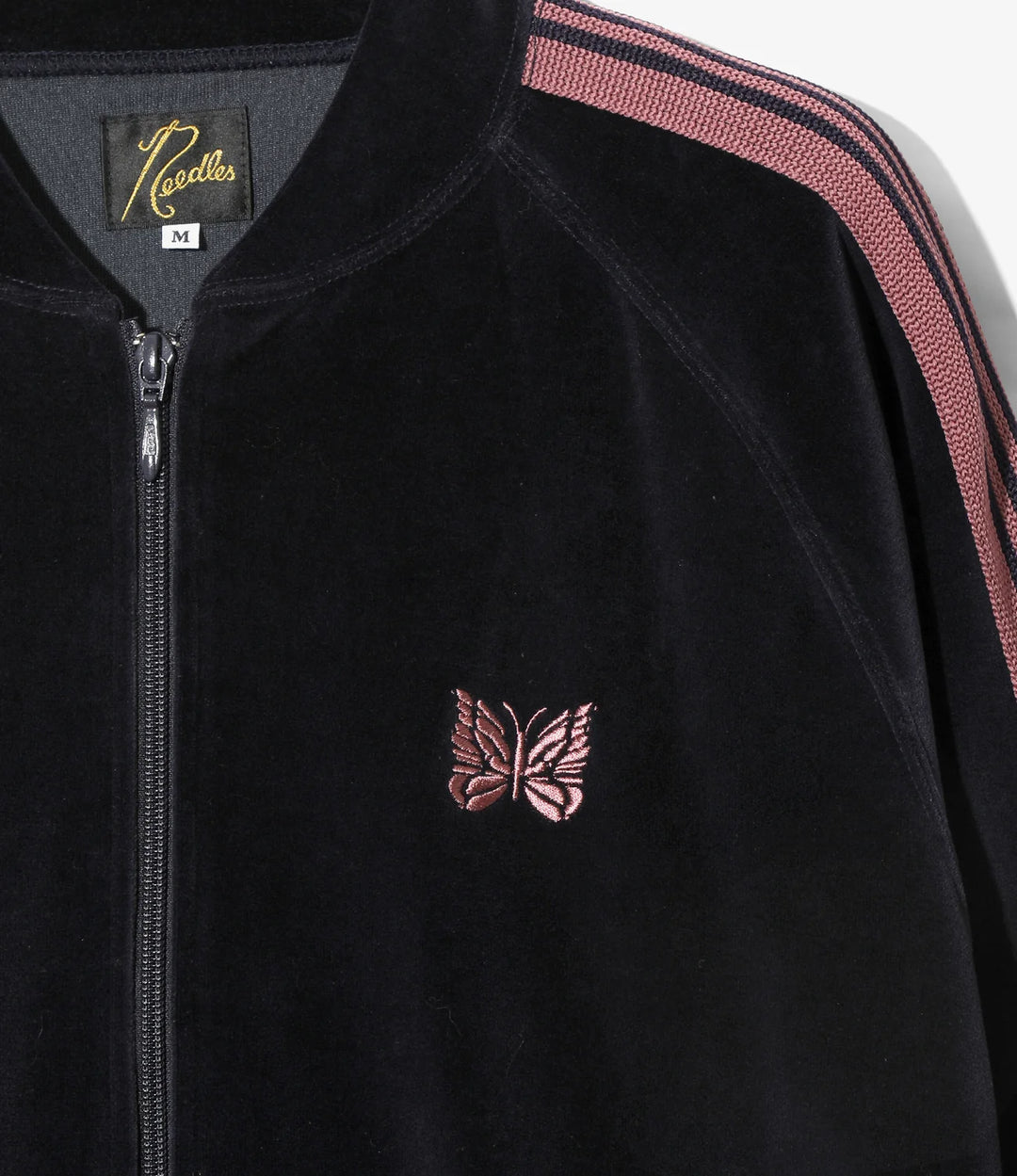 Rib Collar Track Jacket - C/PE Velour