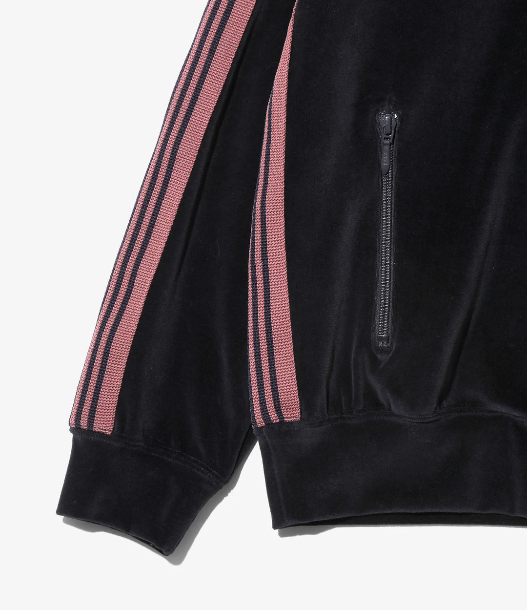 Rib Collar Track Jacket - C/PE Velour