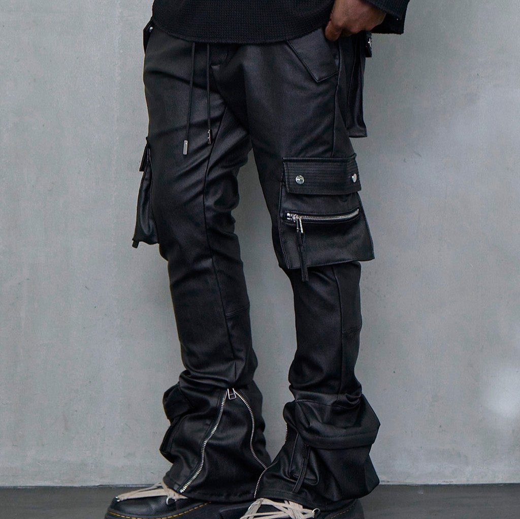 TYPE-4 SLIM STRETCH WAX CARGO PANTS