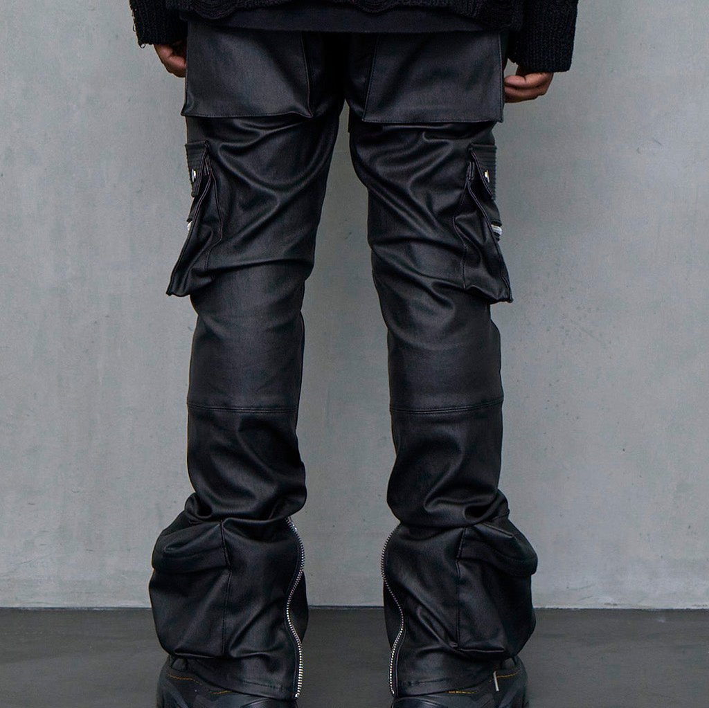 TYPE-4 SLIM STRETCH WAX CARGO PANTS