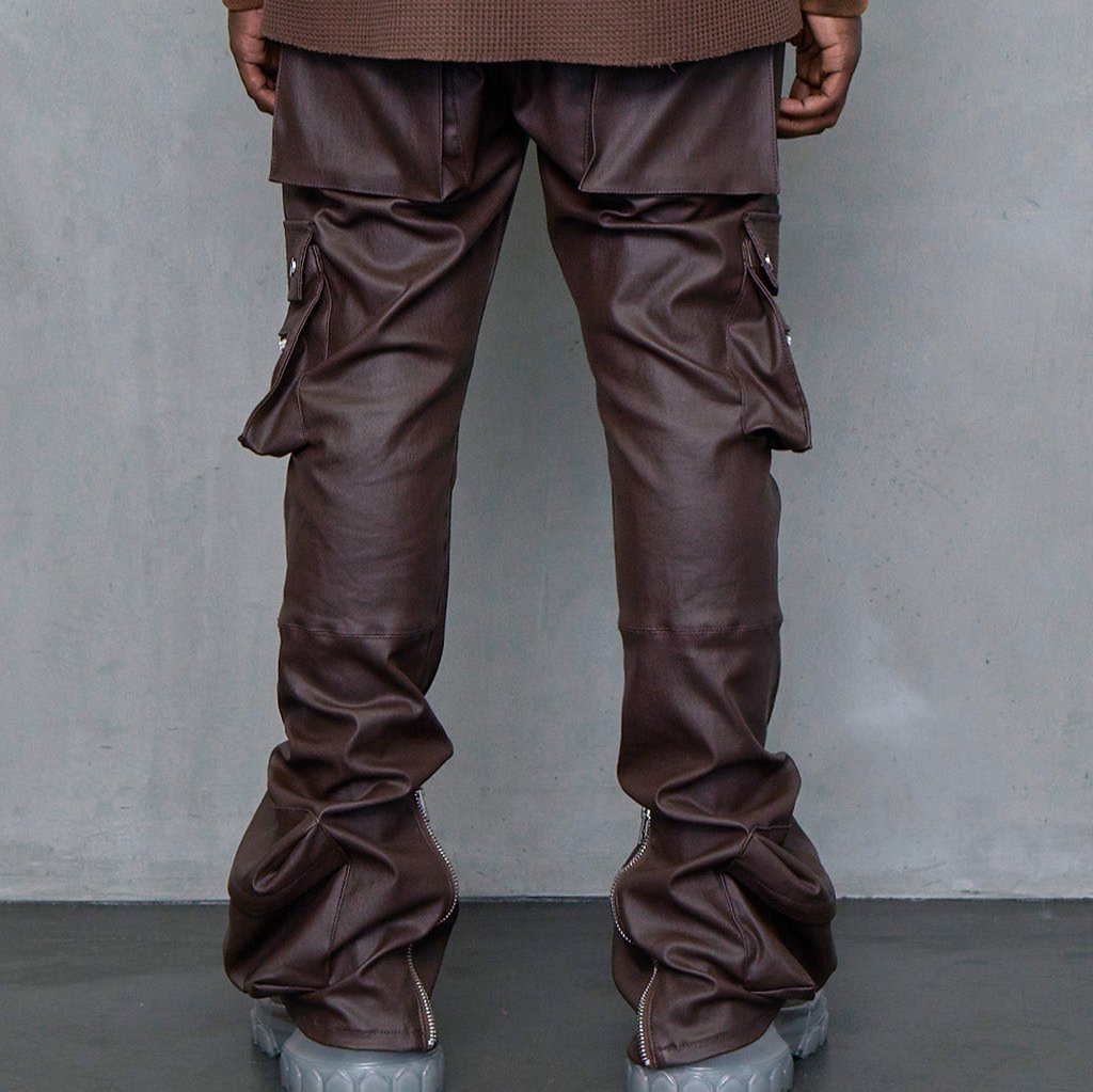 TYPE-4 SLIM STRETCH WAX CARGO PANTS