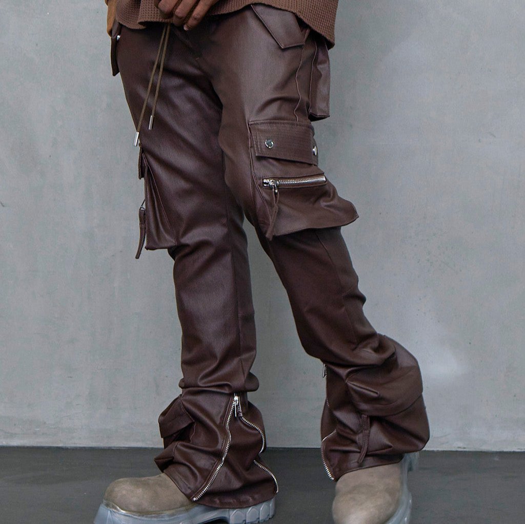 TYPE-4 SLIM STRETCH WAX CARGO PANTS