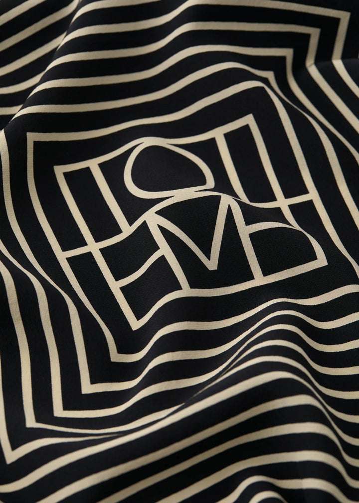 TOTEME - Signature monogram silk scarf