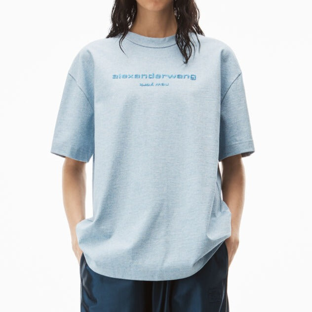 コンパクトジャージー パフロゴ ショートスリーブ tシャツ - Alexander Wang