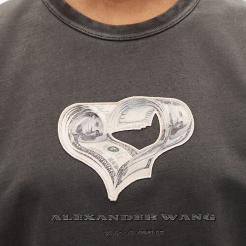 コンパクトジャージー マネーハート tシャツ - Alexander Wang