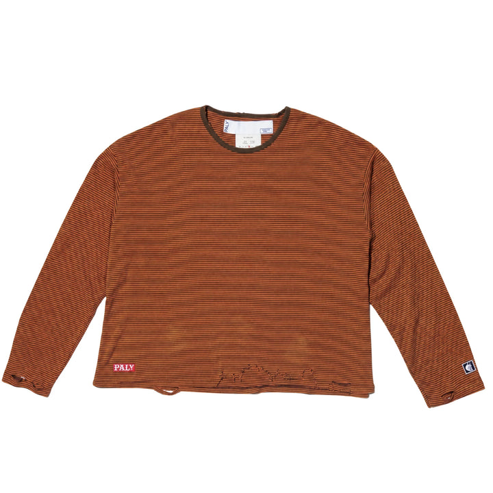 CONSEQUENCE STRIPED L/S KNITTED TEE