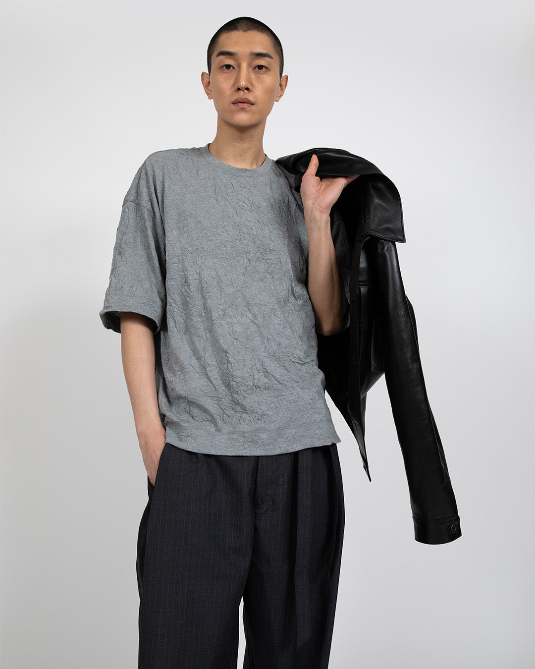 TOTTI CRINKLED T-SHIRT IN COTTON(Exclusive)
