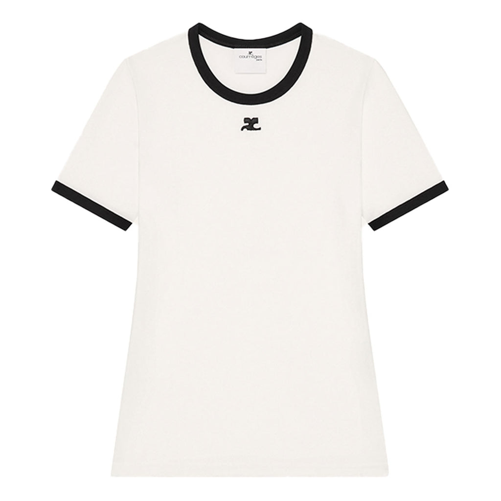 ■Courreges シグニチャーコントラストTシャツ JTS017JS0070 SIGNATURE CONTRAST T-SHIRT | Why are you here?