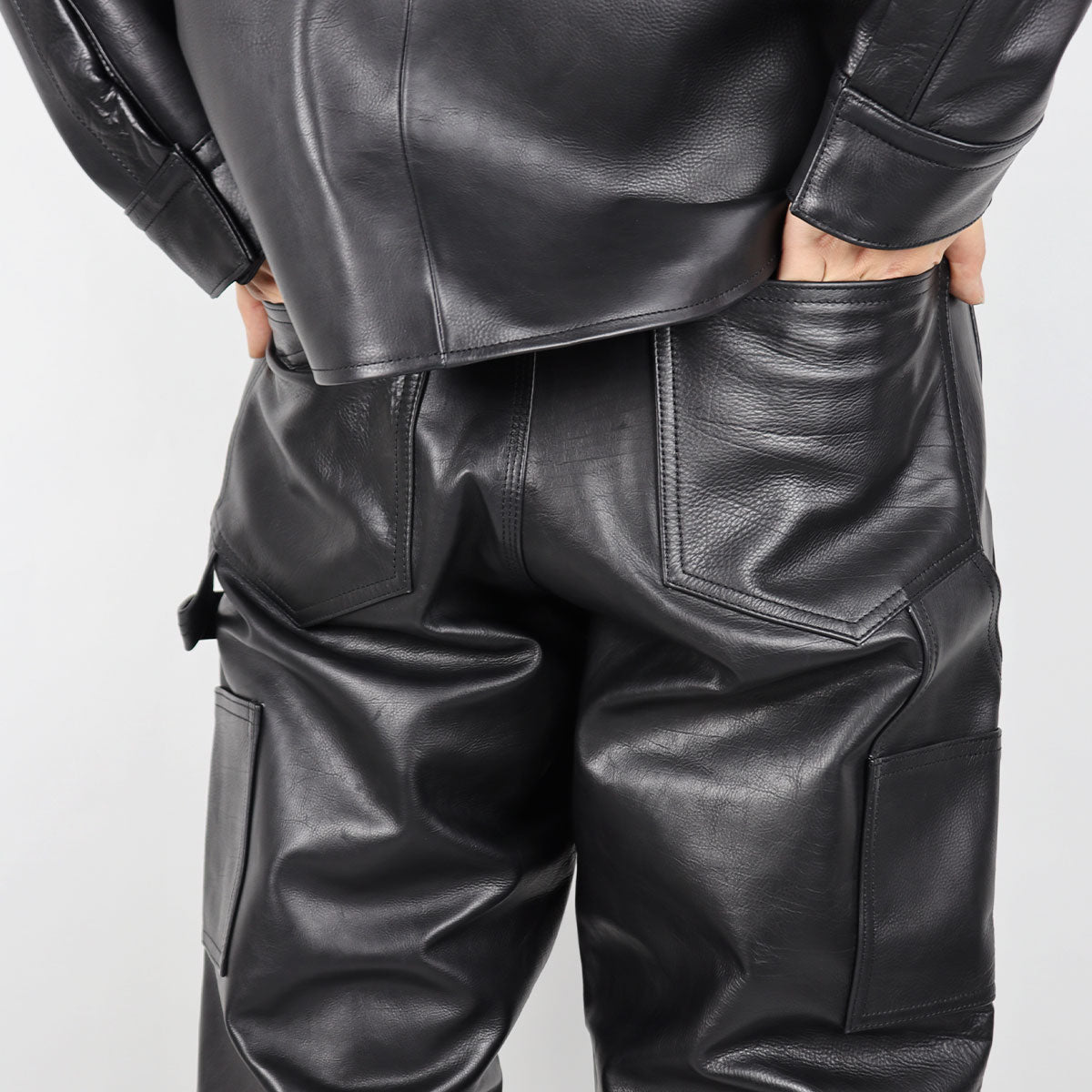 VUJA DE(ヴジャデ) | 【WHY限定】Fred Leather Carpenter Pants in