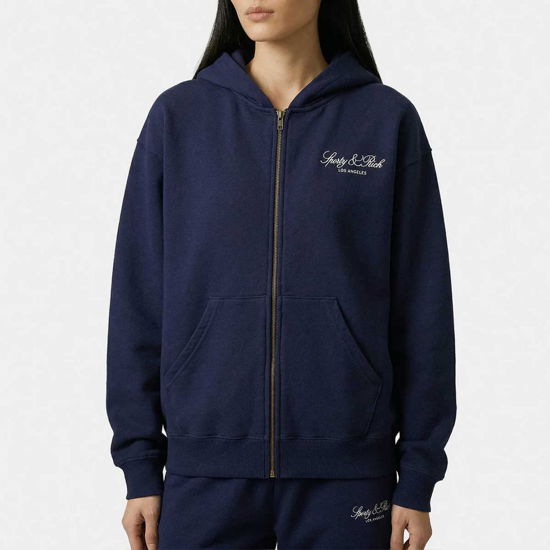Vendome LA Embroidered Zip Hoodie