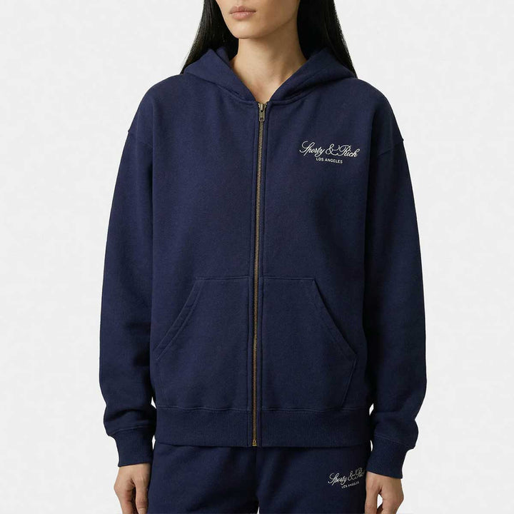Vendome LA Embroidered Zip Hoodie