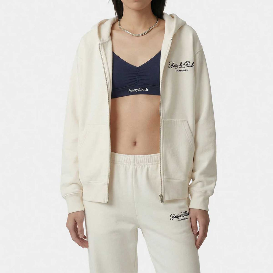 Vendome LA Embroidered Zip Hoodie