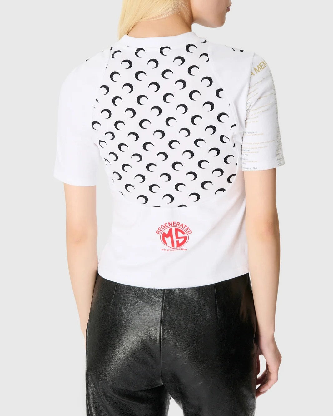 Marine Serre - UPCYCLED Graphic Jersey Baby Fit T-Shirt