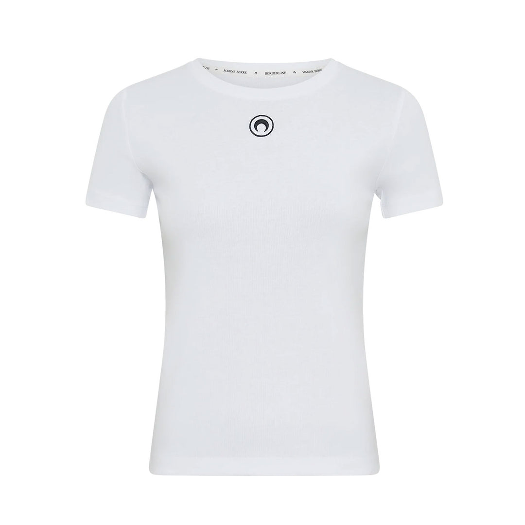 Marine Serre - ORGANIC COTTON 1X1 RIB T-SHIRT