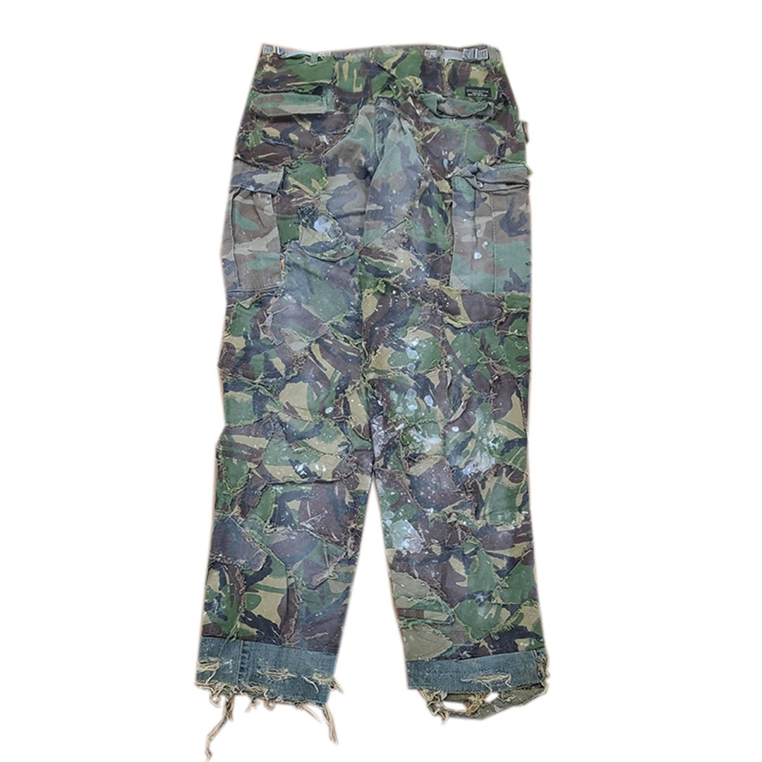 CAMO PATCHWORK DOCKING PANTS (XL)