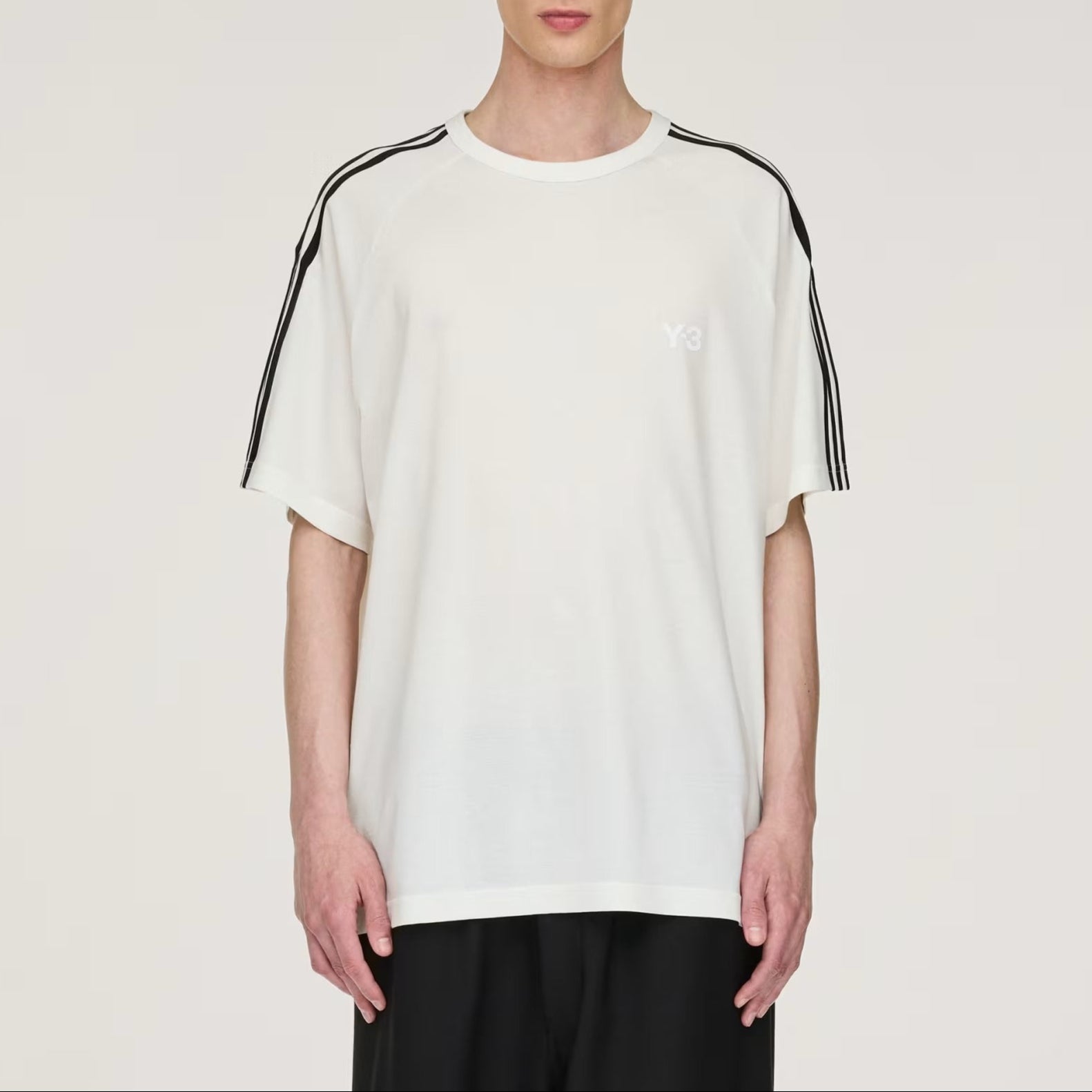 ★Y-3★Y-3 3-STRIPES SHORT SLEEVE TEE★大人気★ Y-3 SHORT SLEEVE TEE 3-STRIPES | Why are you here?