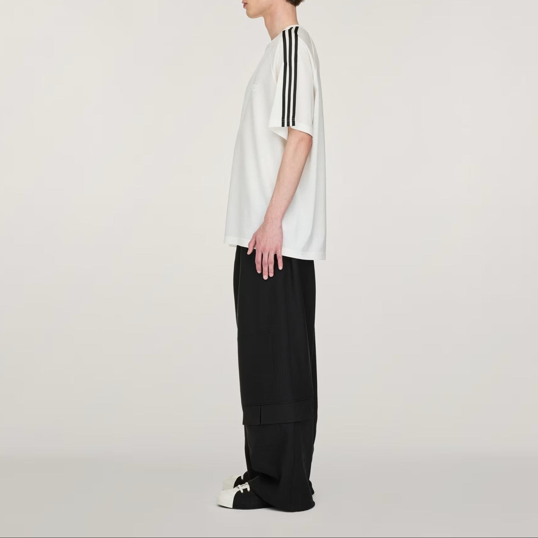 Y-3 SHORT SLEEVE TEE 3-STRIPES | Why are you here?
