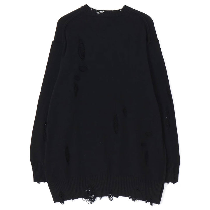 Yohji Yamamoto - 7G1P HOLE DESIGN DAMAGED LONG SLEEVE