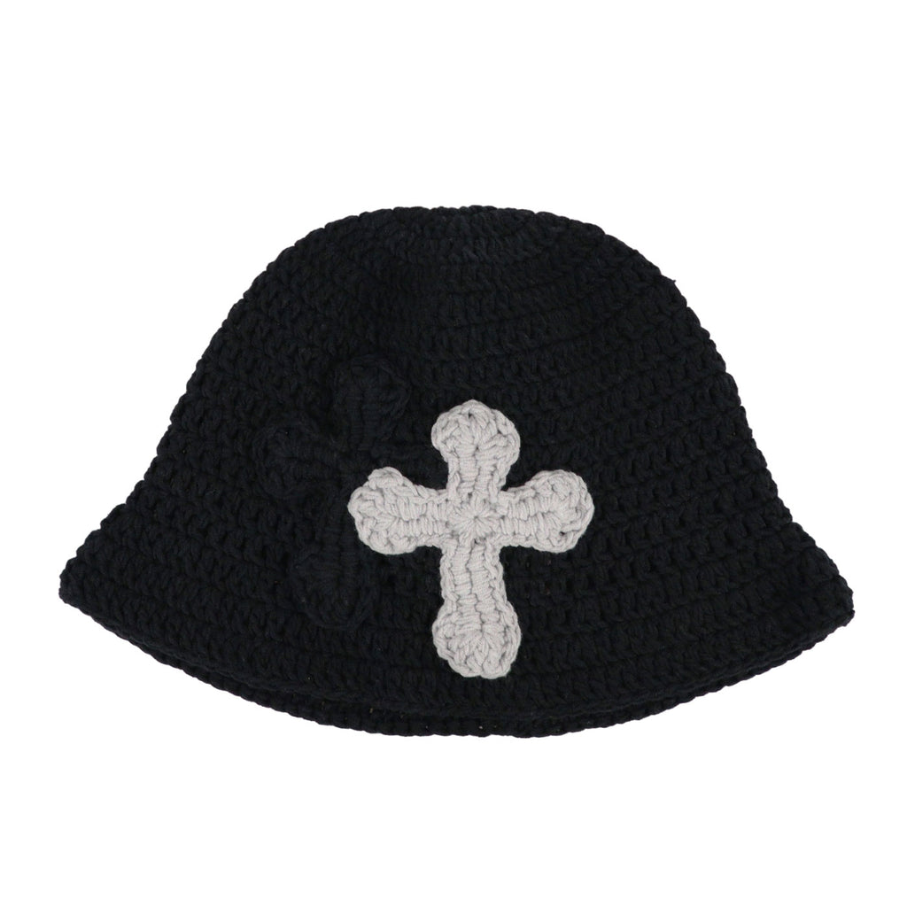美品 Y.A.R.N. KNIT HAT MULTI クロスニットハット マルチ Y.A.R.N. (ヤーン) | 3D double Cross Handmade Knit hat ニットハット