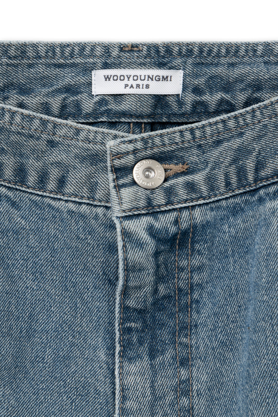 Blue Straight Denim Pants