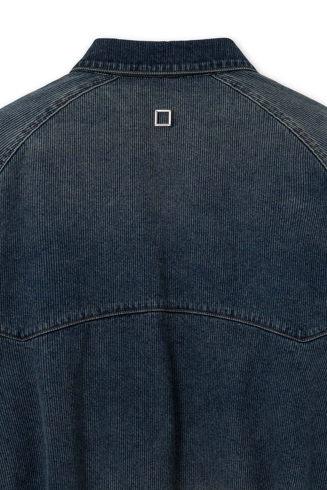 Blue Ribbed Denim Jumper