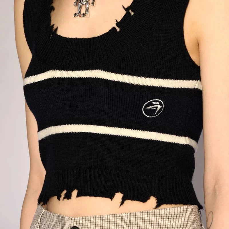 Destroyed Rib ROUND NECK TOP