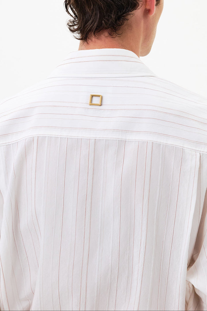 White Striped Shirt