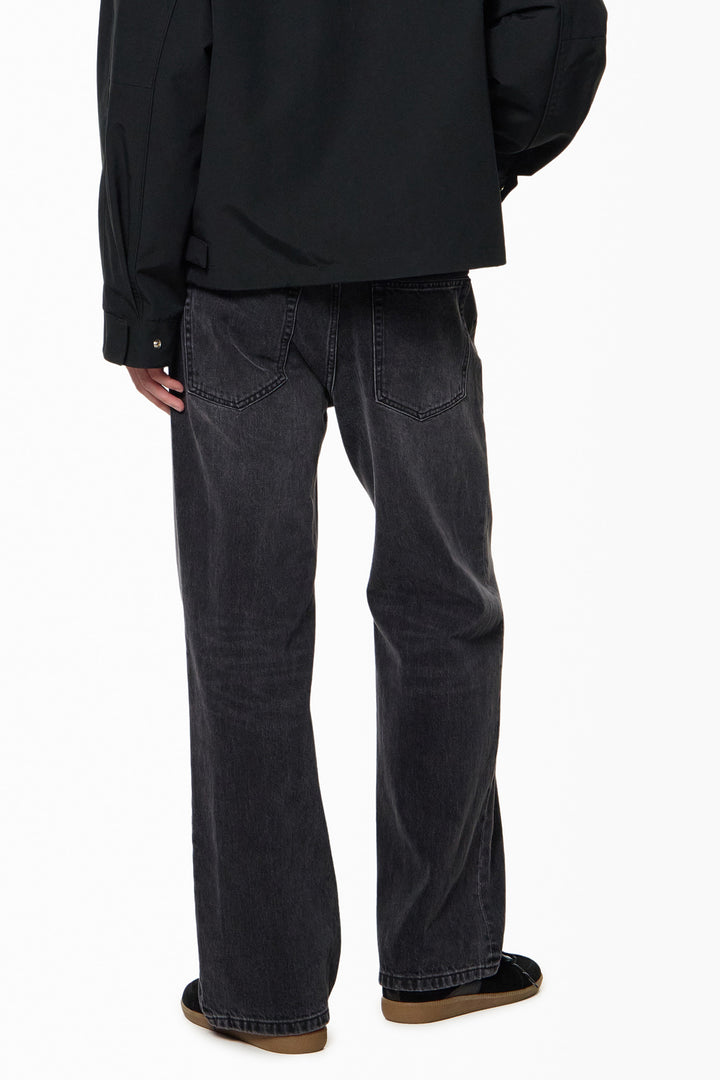 Black Slim Bootcut Denim Pants