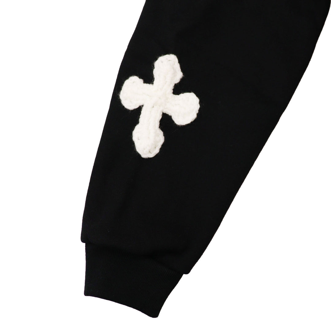 YARN 3D Cross Logo sweat hoodie