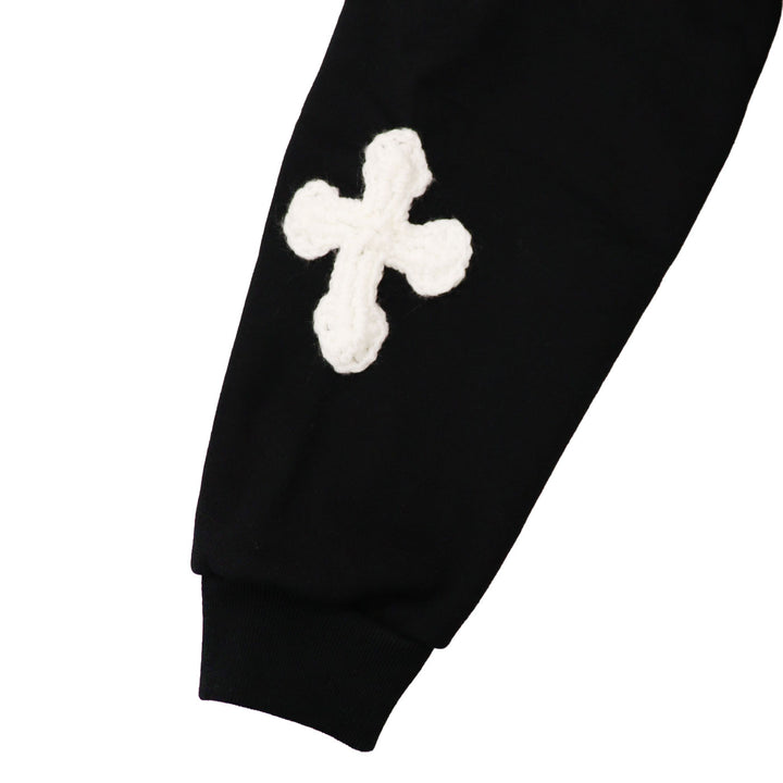 YARN 3D Cross Logo sweat hoodie