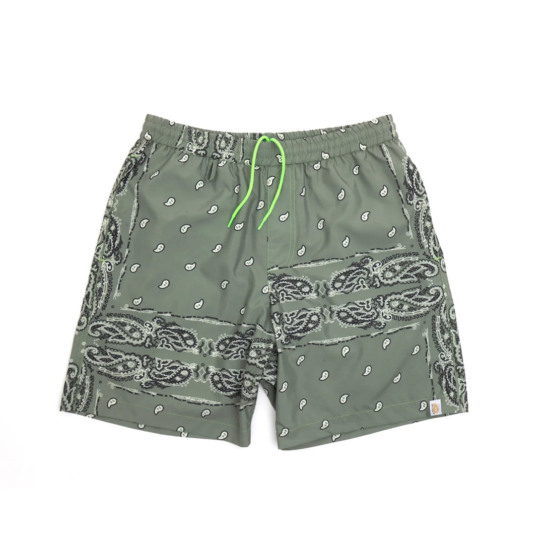 PAISLEY BAGGIE SHORTS - THE WORLD IS YOURS