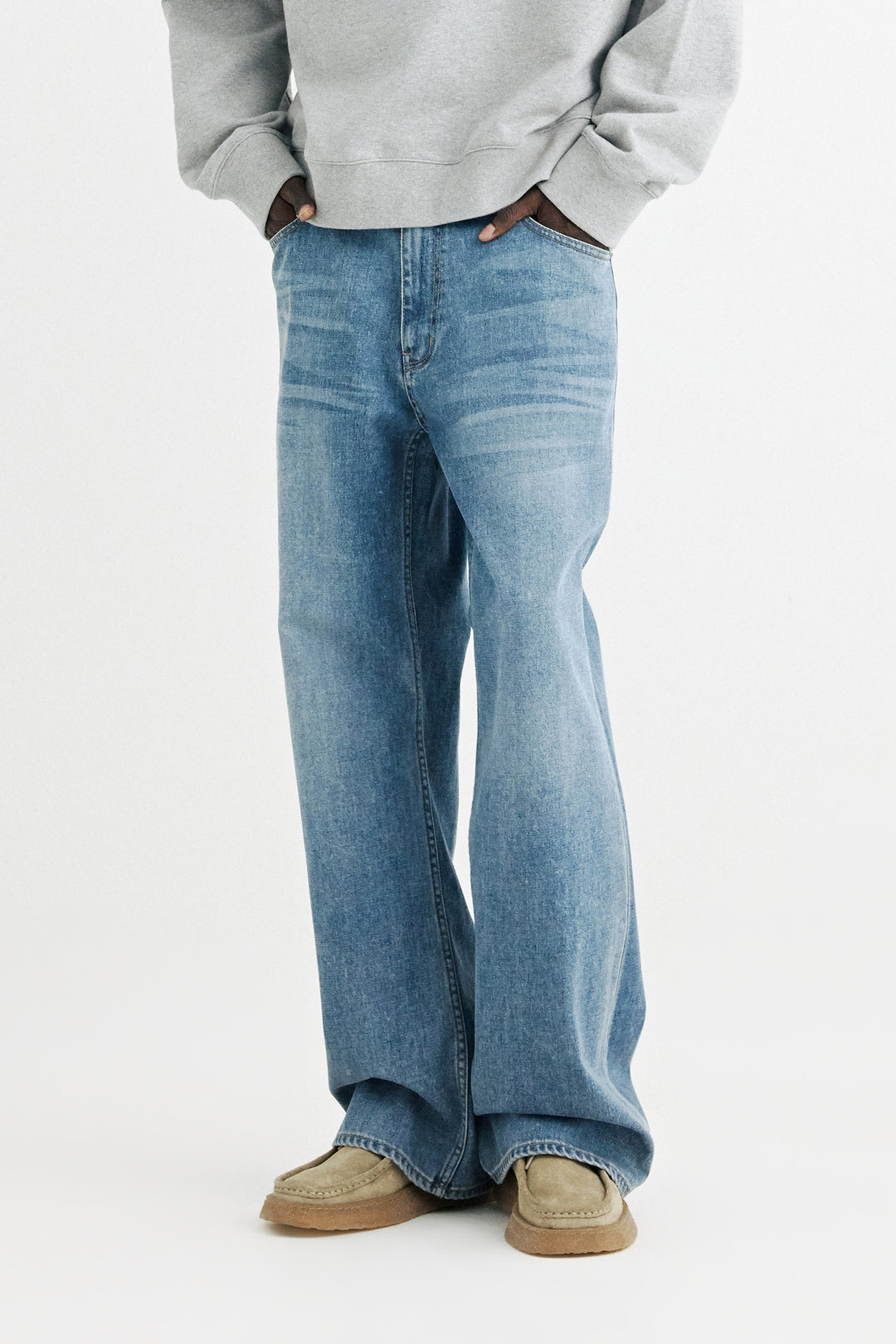 SOLID HOMME - Wide Flare Denim Pants