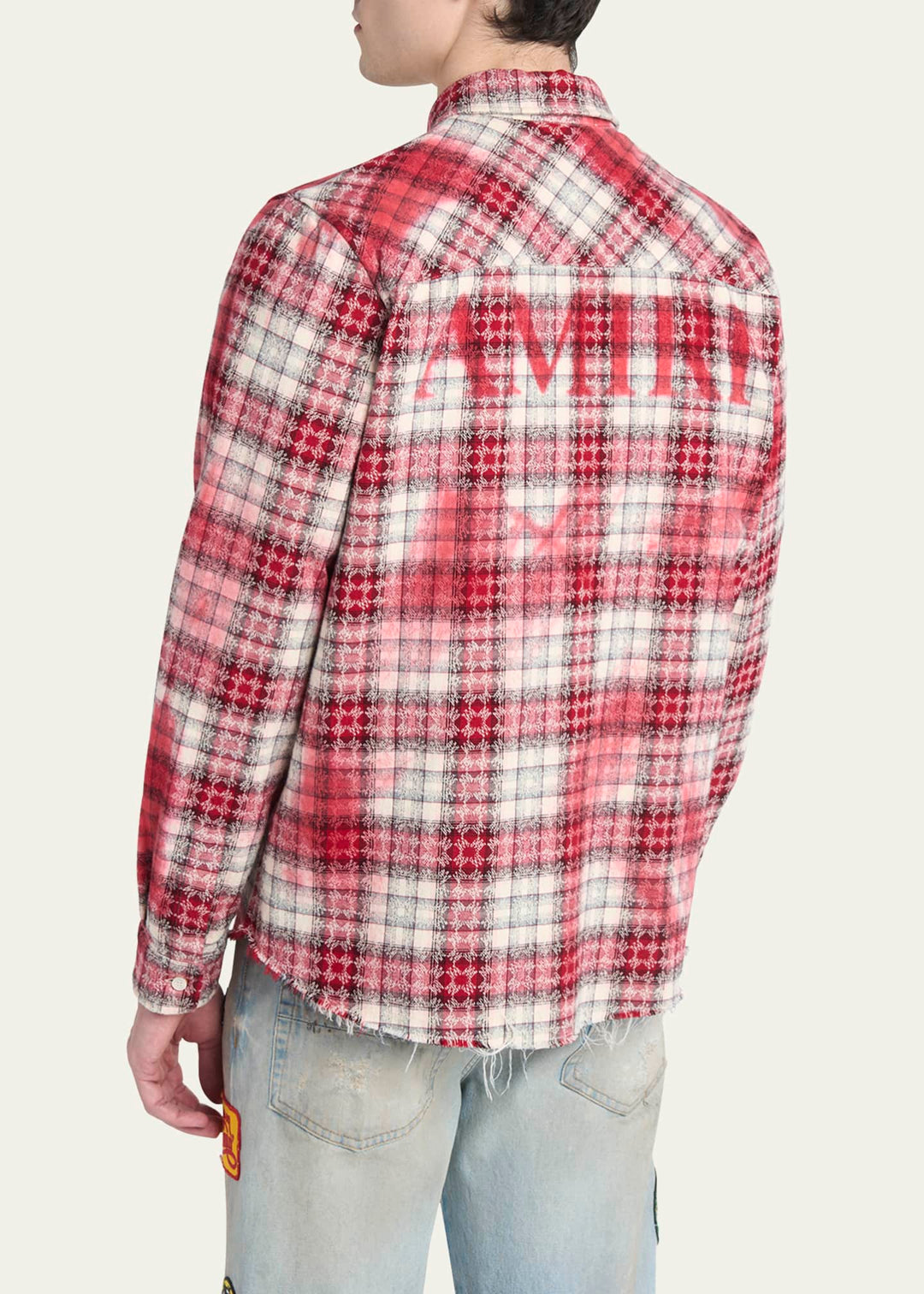 AMIRI - MA QUAD BLEACH FLANNEL
