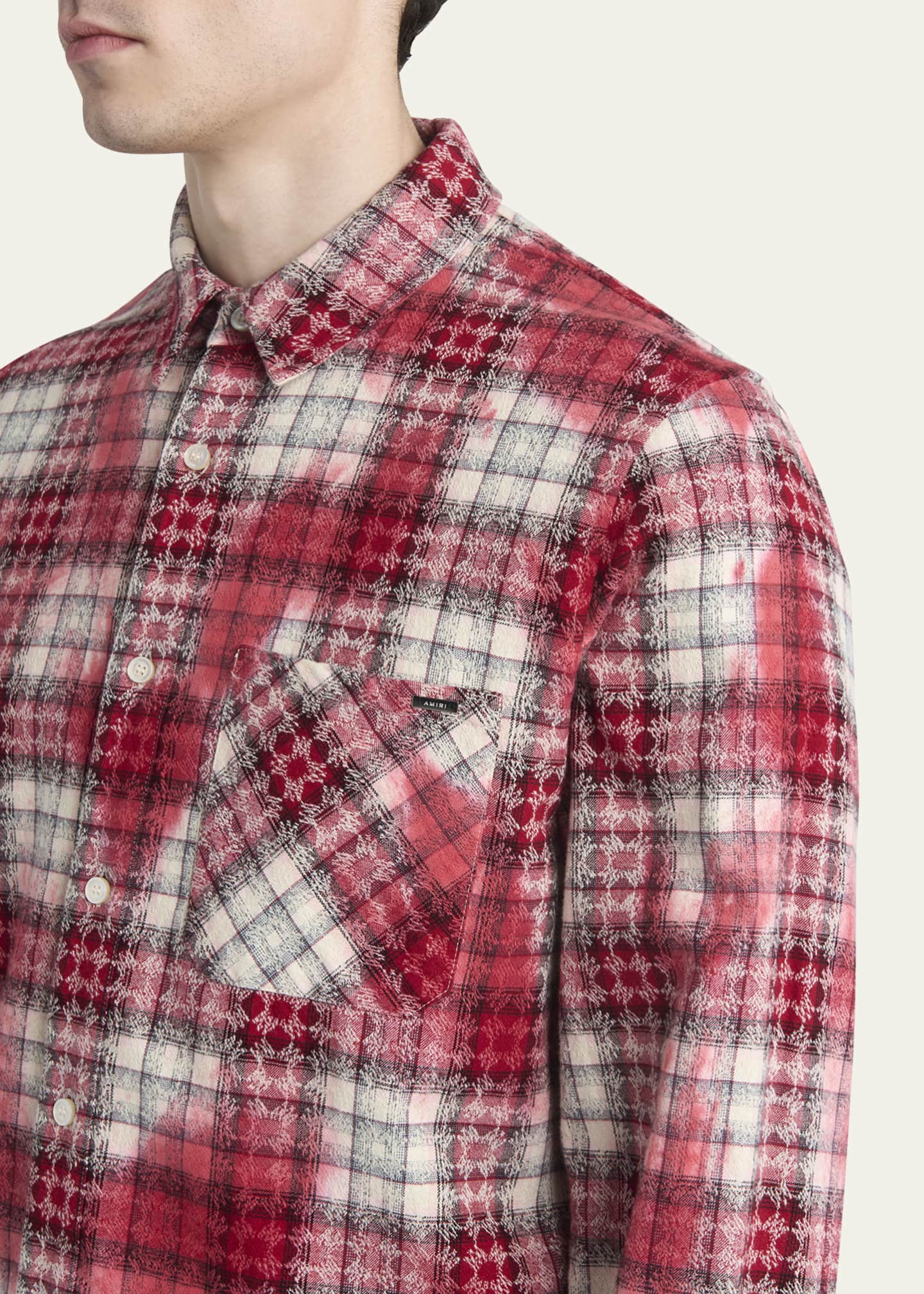 AMIRI(アミリ) | MA QUAD BLEACH FLANNEL フランネルシャツ