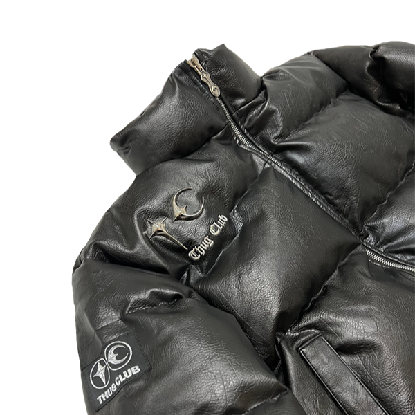 TC Leather Puffer Jacket