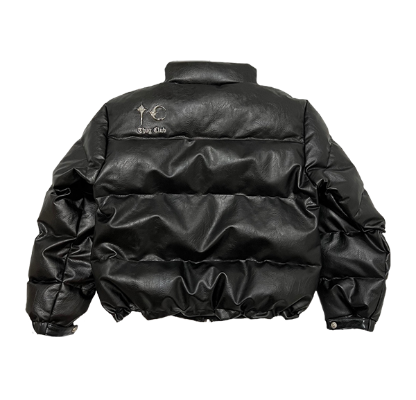 TC Leather Puffer Jacket