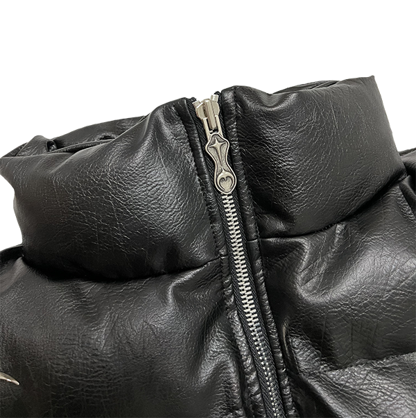 TC Leather Puffer Jacket