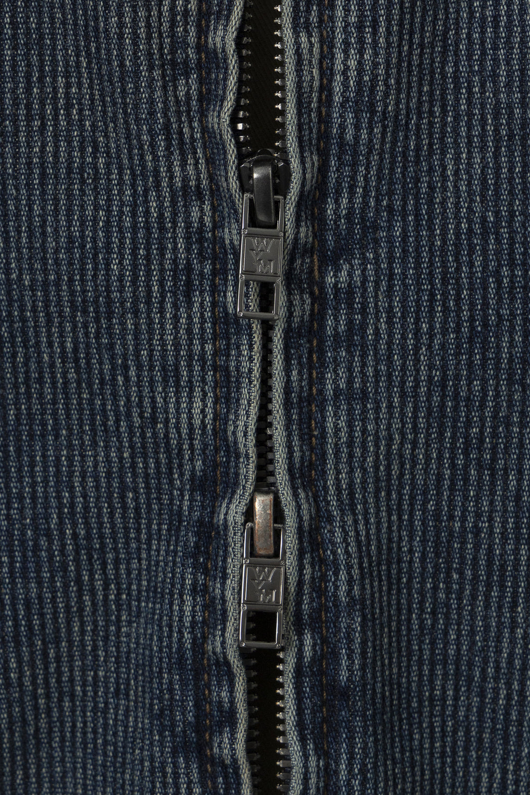 Blue Ribbed Denim Jumper
