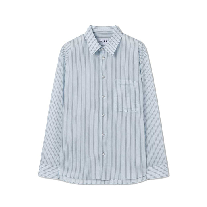 SOLID HOMME - Lyocell Nylon Stripe Shirt