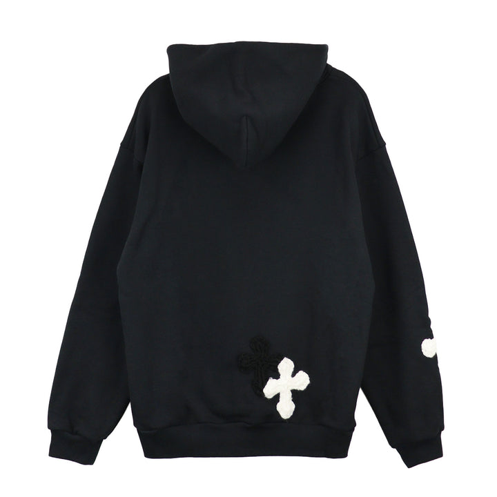 YARN 3D Cross Logo sweat hoodie
