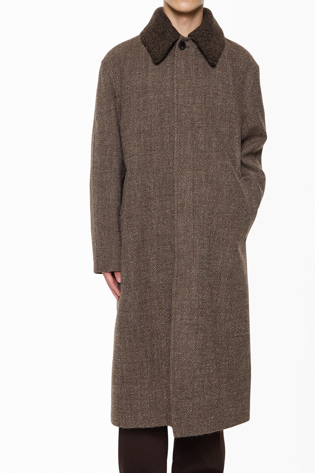 Brown Collection Balmacaan Coat