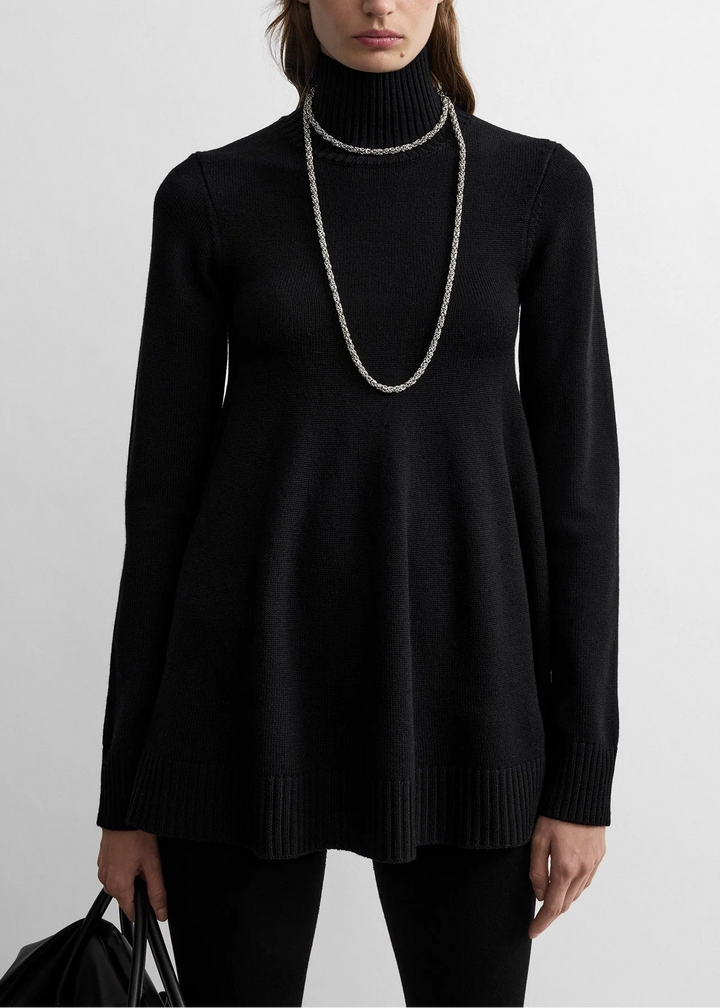 Wool turtleneck top