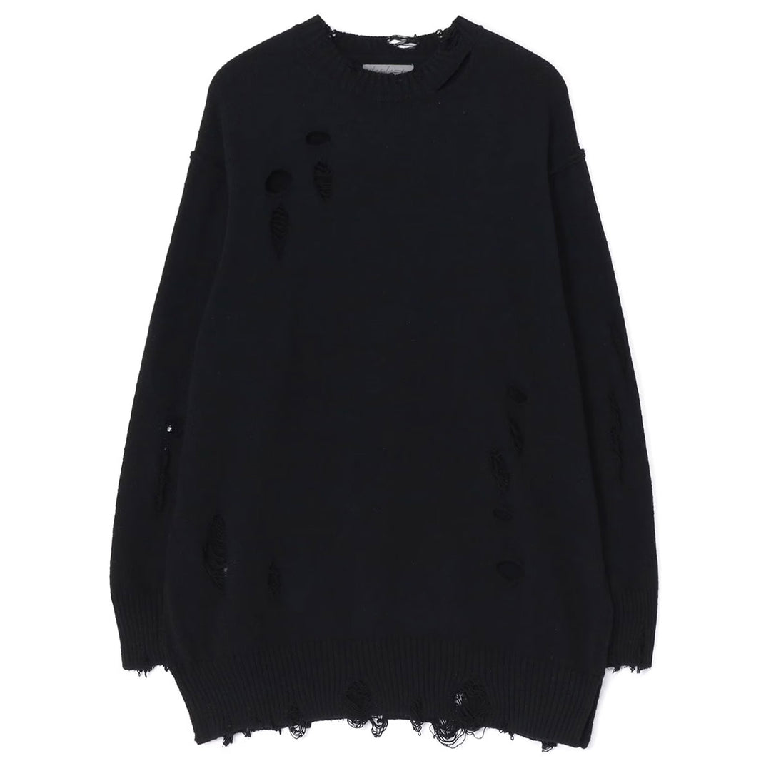 Yohji Yamamoto - 7G1P HOLE DESIGN DAMAGED LONG SLEEVE